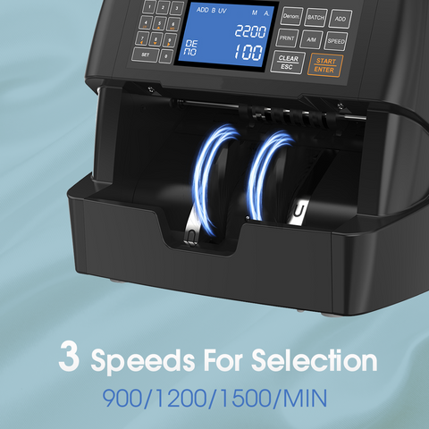 High Speed Bill Counter Machine NC-5 with Preset Value, UV/MG/IR/ADD/BATCH
